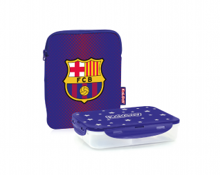 קופסת אוכל מרופדת ברצלונה קל גב KAL GAV LUNCH BOX FCB
