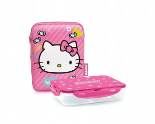 קופסת אוכל מרופדת הילו קיטי קל גב KAL GAV LUNCH BOX