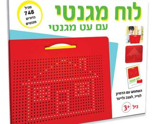לוח מגנטי עם עט מגנטי + 748 כדורים מגנטים