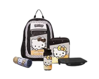 סט גן גילי hello kitty שחור/לבן 2023 kalgav