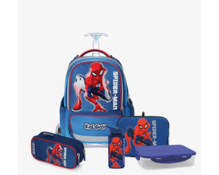 מארז כחול כהה X-Fix trolley Spiderman